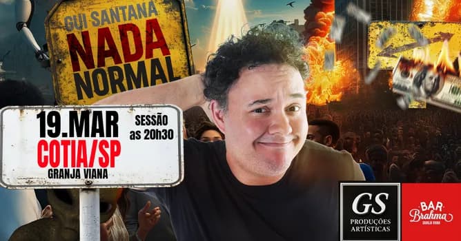 Imagem do Gui Santana no Bar Brahma - Granja Viana