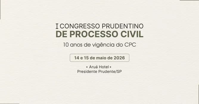 Imagem do I Congresso Prudentino de Processo Civil