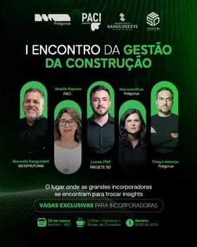 Imagem do I encontro da gestão da construção:  Edição Recife