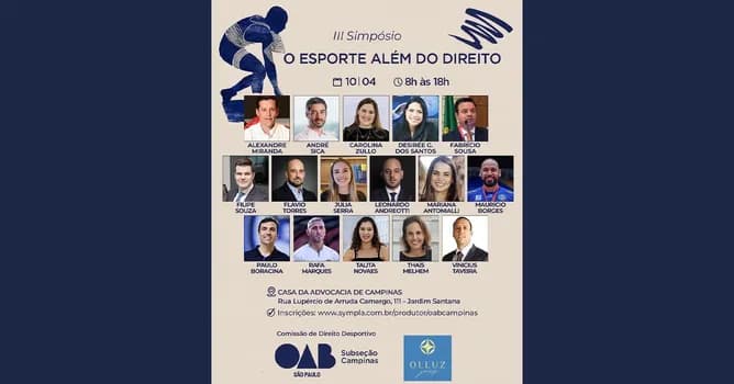 Imagem do III Simpósio O Esporte Além do Direito