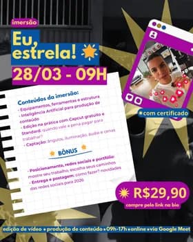 Imagem do Imersão: Eu, estrela!