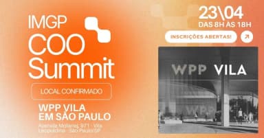 IMGP COO Summit em São Paulo