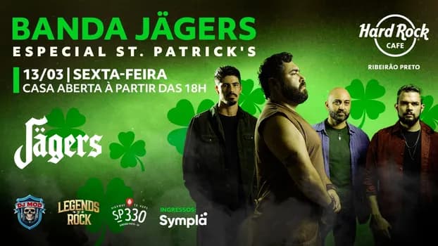 Imagem do JÄGERS - Especial St. Patrick´s Day - Legends of Rock
