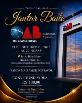 Jantar Baile da OAB Canoas em Canoas