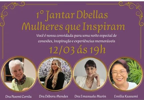 Imagem do JANTAR  DBELLAS "MULHERES QUE INSPIRAM"
