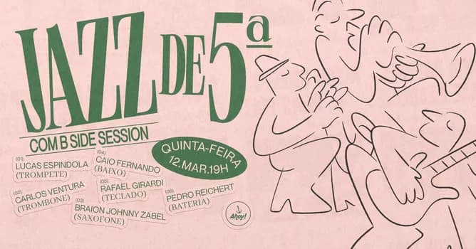 Imagem do JAZZ DE 5ª no Ahoy! Tavern Club