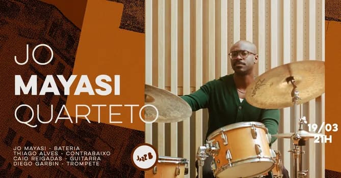 Imagem do JO MAYASI QUARTETO no JazzB (QUINTA 19/MAR/26)