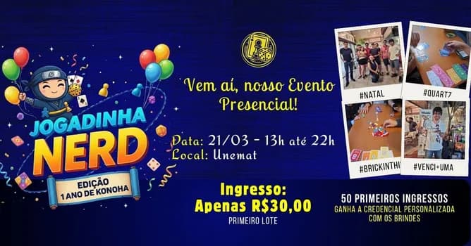 Imagem do JOGADINHA NERD - ED. 1 ANO KONOHA