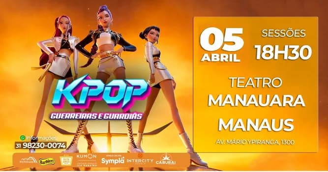 Imagem do K-POP AS GUERREIRAS AO VIVO MANAUS * 05 DE ABRIL