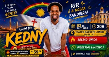 KEDNY SILVA EM RECIFE - COMÉDIA em Recife