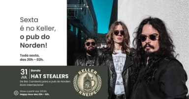 Keller Kneipe: Banda Hat Stealers em Blumenau