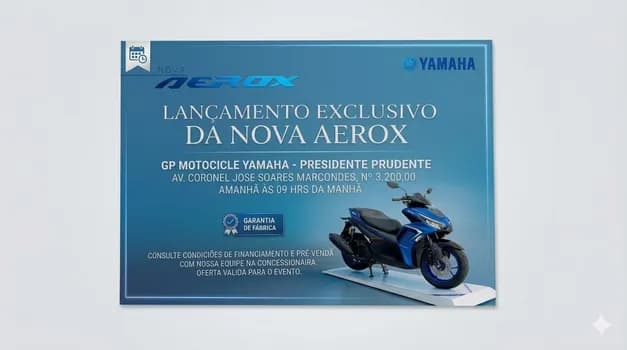 Imagem do LANÇAMENTO AEROX || GP MOTOCICLE YAMAHA