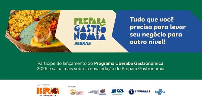 Imagem do Lançamento Prepara Gastronomia Uberaba