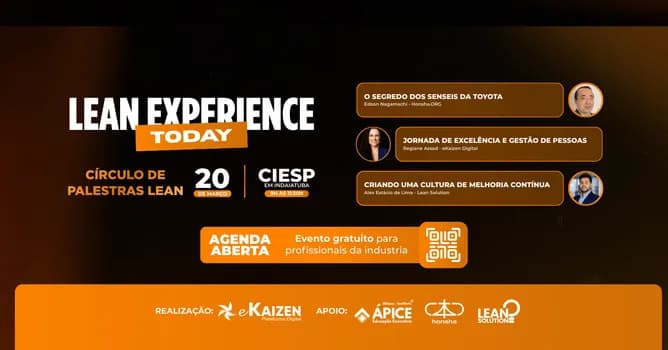 Imagem do LEAN EXPERIENCE TODAY - Círculo de Palestras Lean