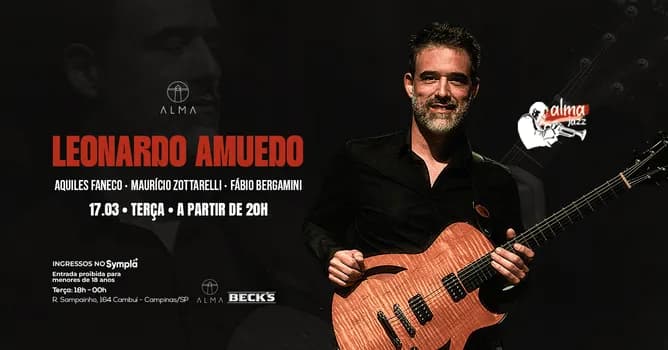 Imagem do LEONARDO AMUEDO NO ALMA CAMPINAS | 17.03