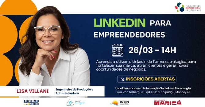 Imagem do LinkedIn para Empreendedores - Empreenda Maricá