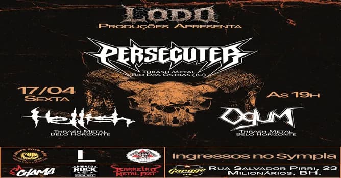 Imagem do Lodo Apresenta Persecuter / Hellish / Ogum