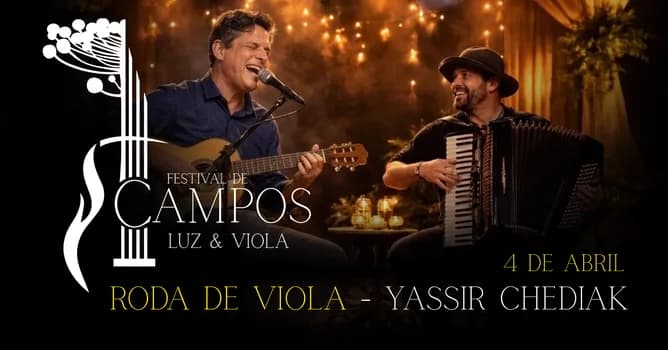 Imagem do LUZ e VIOLA - Yassir Chediak - Festival de Campos