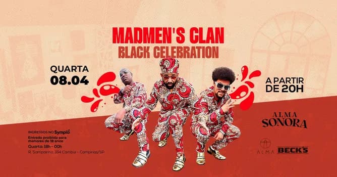 Imagem do MADMEN'S CLAN NO ALMA CAMPINAS | 08.04