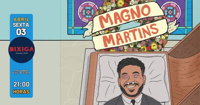 Imagem do Magno Martins no Bixiga Comedy Stand up Comedy 