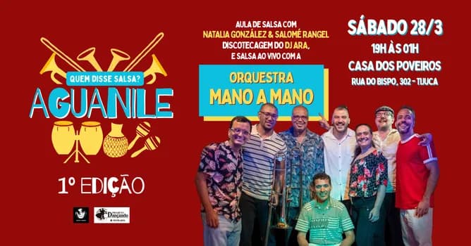 Imagem do MANO A MANO na festa Aguanile: quem disse salsa?