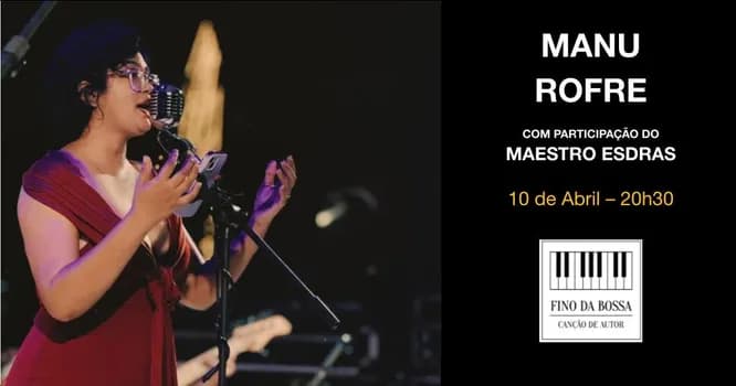 Imagem do Manu Rofre no Fino da Bossa 