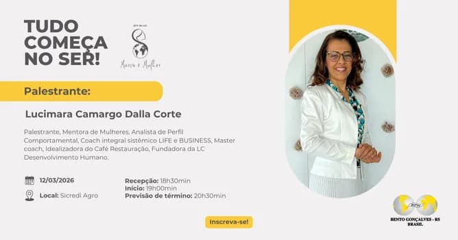 Imagem do MARÇO É MULHER - BPW Bento Gonçalves