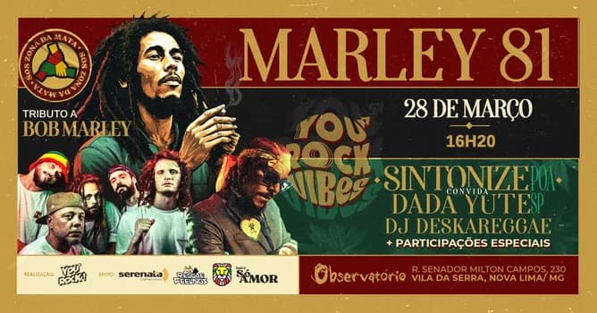 Imagem do MARLEY 81 - TRIBUTO A BOB MARLEY - YOU ROCK VIBES
