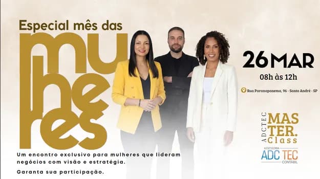 Imagem do MasterClass | Especial Mês das Mulheres