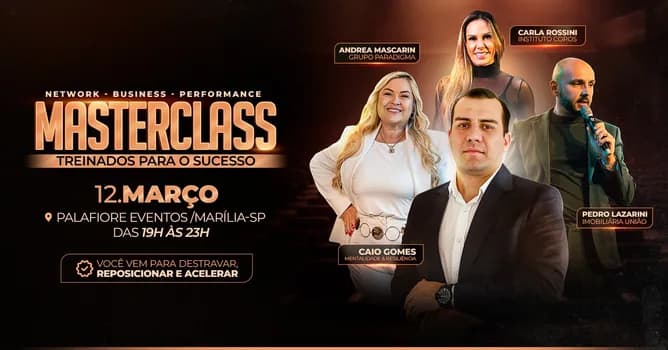 Imagem do MasterClass Treinados para o Sucesso