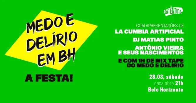 Imagem do Medo e Delírio em BH - A Festa!