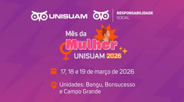 Imagem do Mês da Mulher UNISUAM 2026 - Bangu