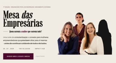 Mesa das Empresárias em Ubatuba