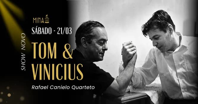Imagem do Mina apresenta Tom & Vinicius