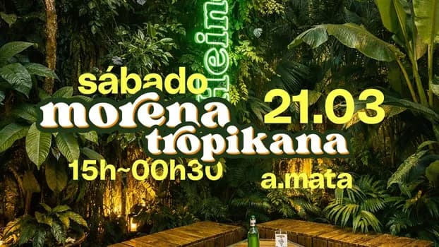 Imagem do morena tropikana ~ sábado 21/03 no amata.sp