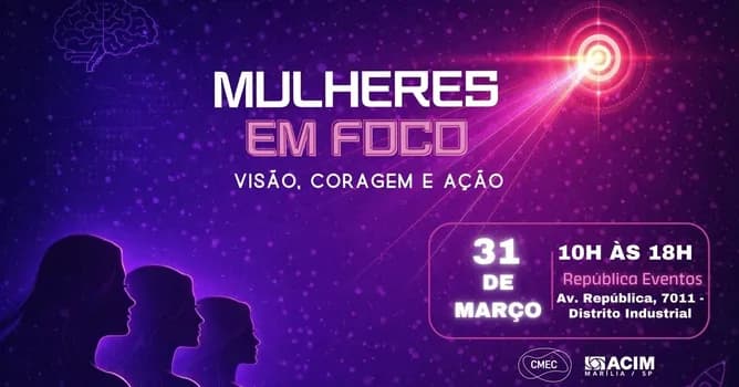 Imagem do Mulheres em Foco:  Visão, Coragem e Ação!