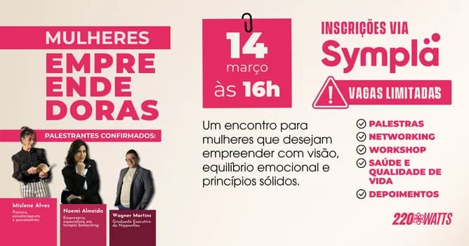 Imagem do Mulheres Empreendedoras | 220 Watts