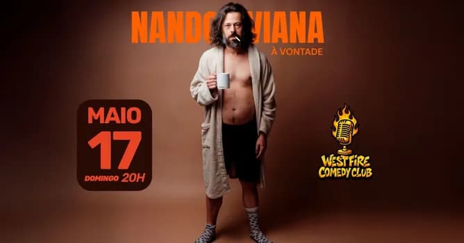 Imagem do Nando Viana "Á VONTADE" no WEST FIRE COMEDY CLUB