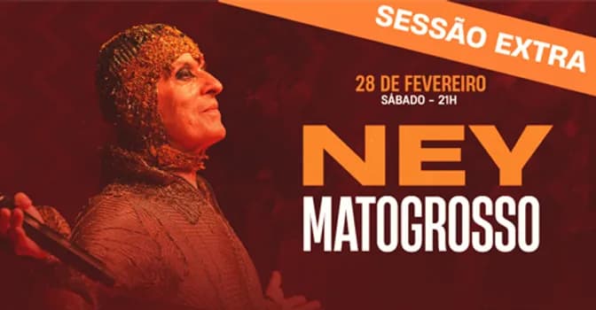 Imagem do NEY MATOGROSSO - BLOCO NA RUA TOUR 2026