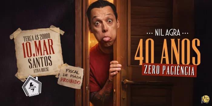 Imagem do NIL AGRA - 40 ANOS, ZERO PACIÊNCIA
