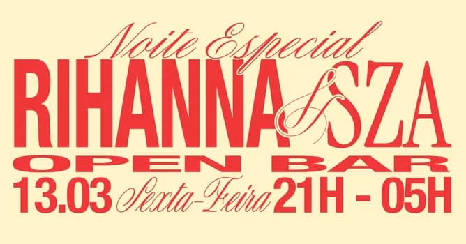Imagem do NOITE ESPECIAL SZA & RIHANNA