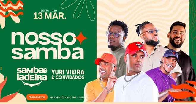 Imagem do Nosso Samba convida Samba da Ladeira - 13/03