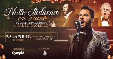 Notte Italiana on Piano em Sorocaba [25/04] em Sorocaba