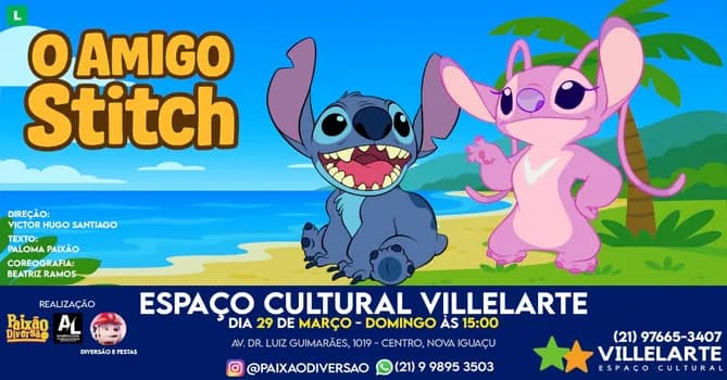 Imagem do O amigo Stitch - teatro infantil