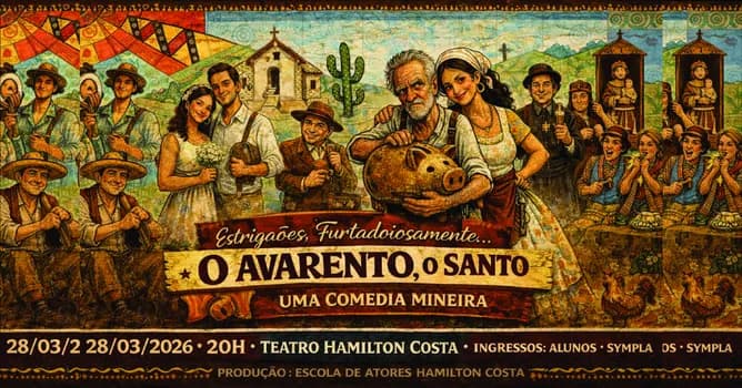 Imagem do O Avarento, o Santo e a Porca  Uma Comédia Mineira
