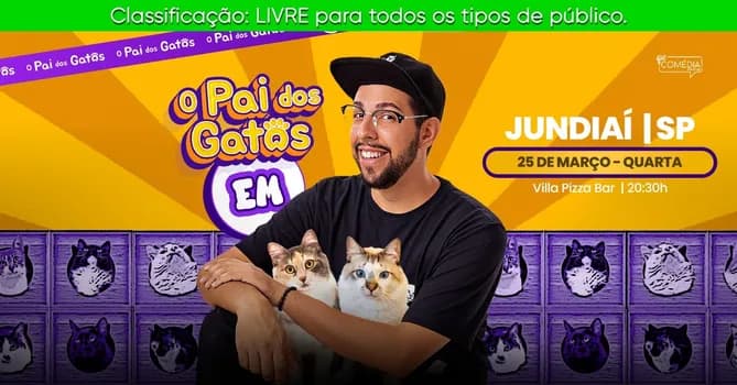 Imagem do O PAI DOS GATOS em JUNDIAÍ - Stand up Comedy