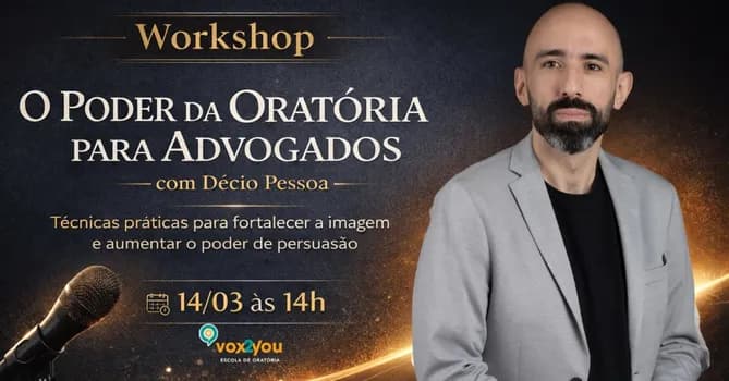 Imagem do O PODER DA ORATÓRIA PARA ADVOGADOS