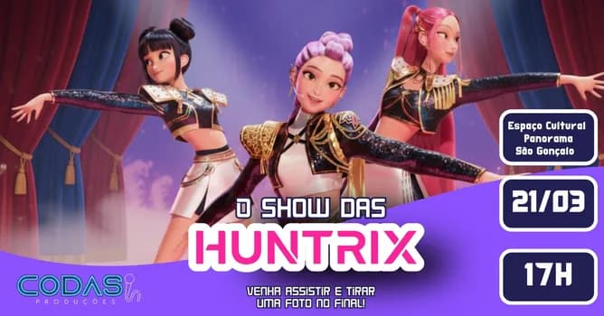 Imagem do O Show das Huntrix  - São Gonçalo - Novo Local !!!