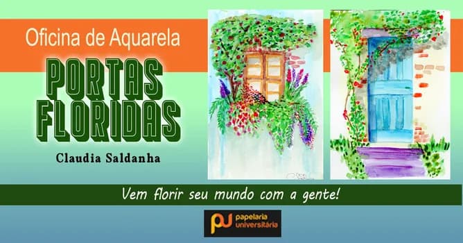 Imagem do Oficina de Aquarela - Portas Floridas