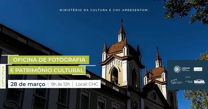 Imagem do Oficina de Fotografia e Patrimônio Cultural